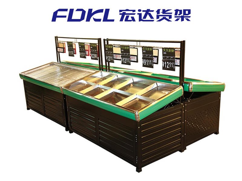 Supermarket Vegetable & Fruit Display Shelf